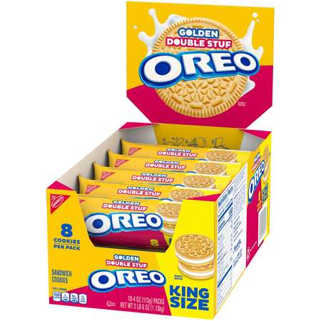 Oreo Oreo King Size Double Stuf Golden Cookies 8 Cookies, PK20 05082